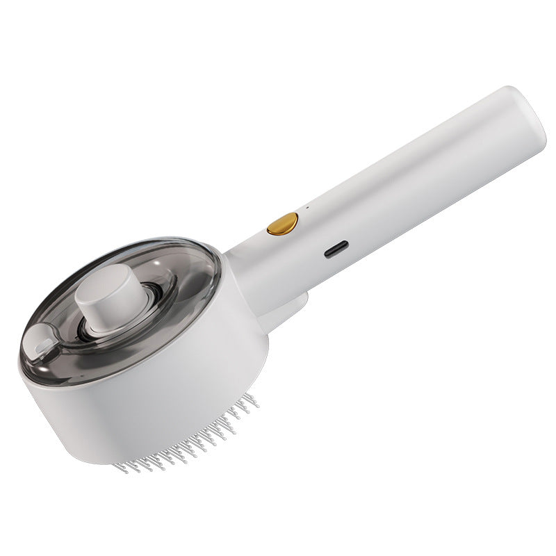 Self-Cleaning Pet Spray Massage Comb with One-Click Release