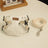 White faux leather cat walking harness vest with adjustable straps, product image 10