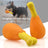 Vinyl chicken leg squeaky chew toy for dogs - photo 1