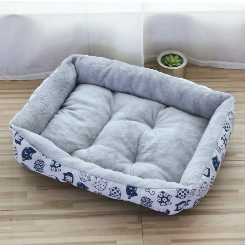 Suede Plush Pet Bed Mat for Dogs and Cats, All-Season Cushion