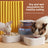 Elevated Double or Triple Pet Food and Water Bowl with Anti-Spill Base for Cats and Dogs