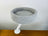 Light grey floating desktop cat bed on black wooden stand, photo 7