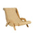 Cat scratcher lounge chair with climbing frame, close-up detail view