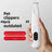 Low Vibration Silent Pet Hair Trimmer with LED Light, Slim Design