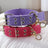 Wide canvas dog collar with rotating ring in 2 colour options