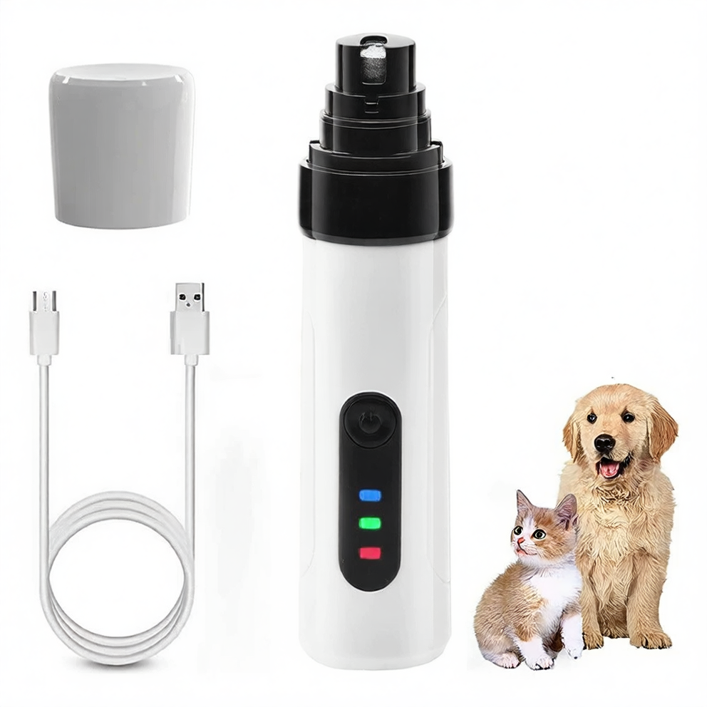 Rechargeable Pet Nail Grinder with LED Light, Low Noise