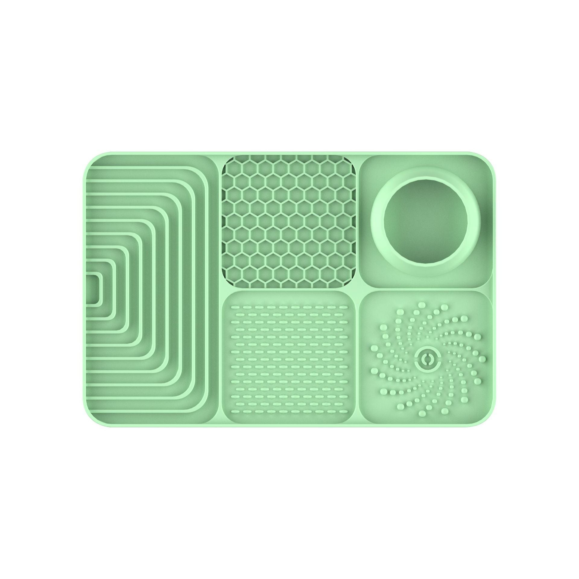 Silicone Pet Lick Mat Slow Feeder Tray with Suction Cup Non-Slip Base for Cats and Dogs