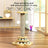 Cartoon cat climbing rack with sisal scratching post, detail photo 3