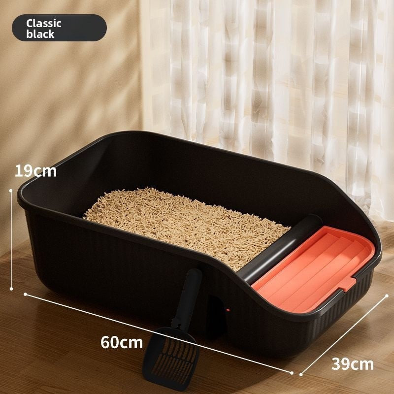 Fully Enclosed Cat Litter Box with Anti-Splash Design