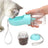 Portable Leakproof Pet Water Bottle with 80g Food Storage, 350ml or 550ml, for Dogs