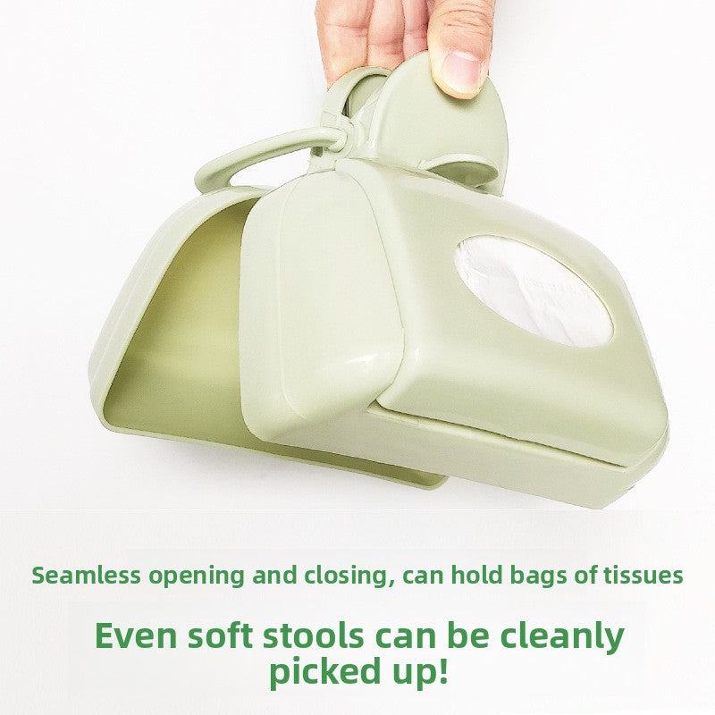 Pet Waste Collector with Bag Clamp for Dog Walks