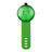 Rechargeable clip-on LED dog collar light in Green Transparent