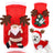 Flannel Christmas antler hooded pet costume in Antler Hood, front view
