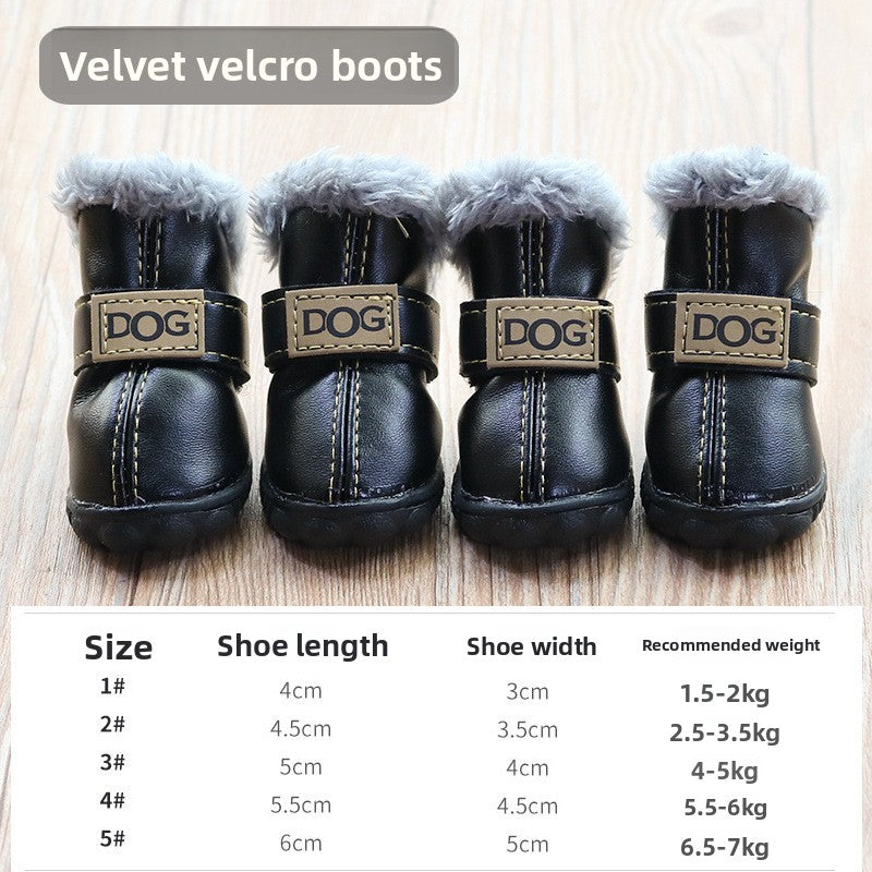 Warm winter non slip dog boots, available in 6 colours, image 26
