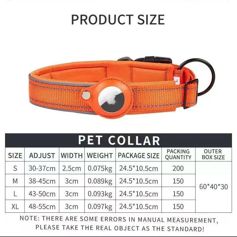 Nylon dog tracker collar with built-in locator, product image 3