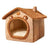 Bear house enclosed cave pet bed for cats, photo 3