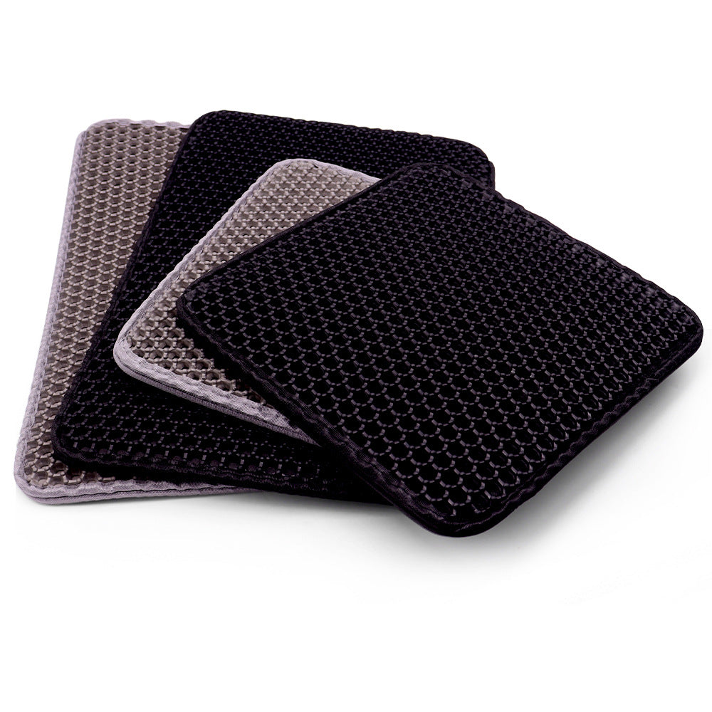Washable Honeycomb Cat Litter Mat, Anti-Scatter Filter Pad
