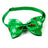 Christmas ribbon bow tie collar for dogs and cats in Style 4, top view