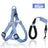Adjustable vest harness for dogs shown in Style 2 pastel colours