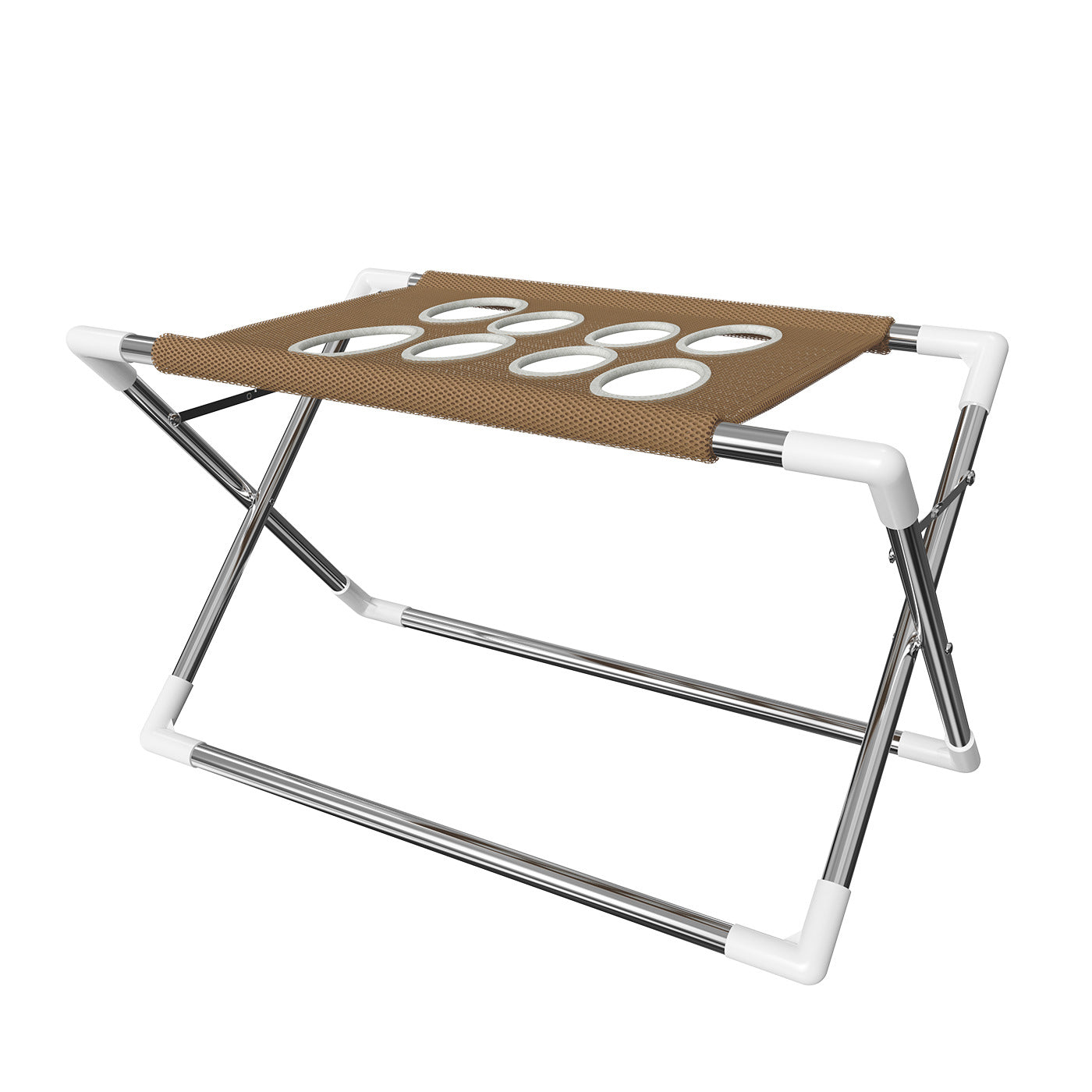 Adjustable pet bathing and grooming stand in Khaki