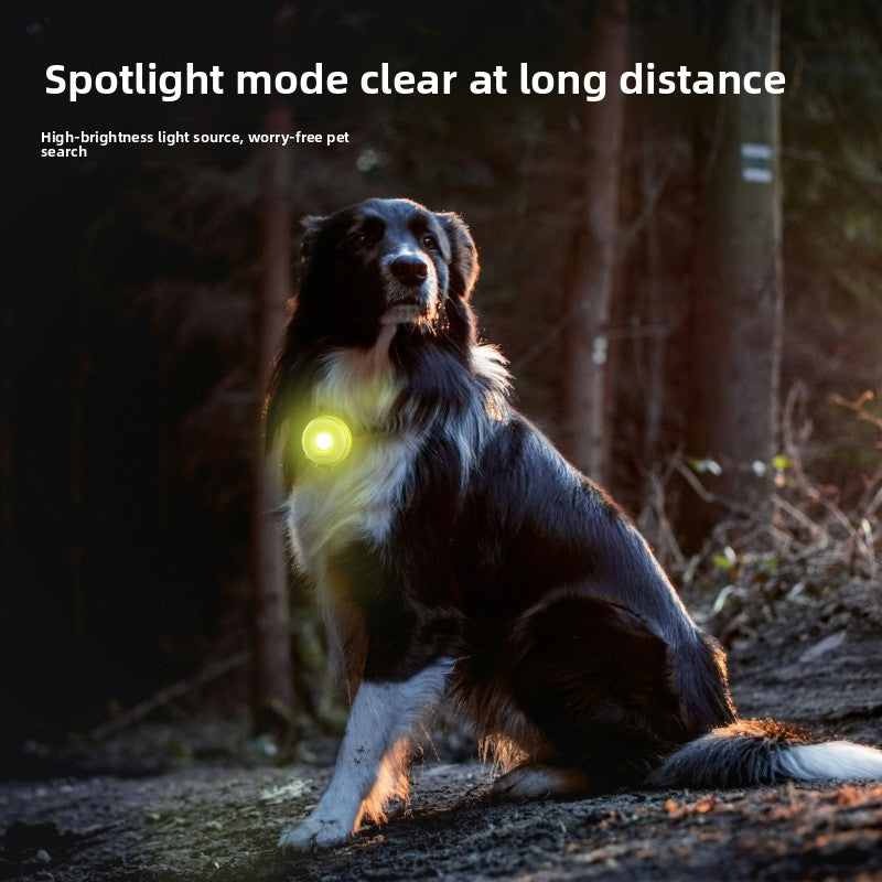 Triangle LED safety light for dog harness night walks