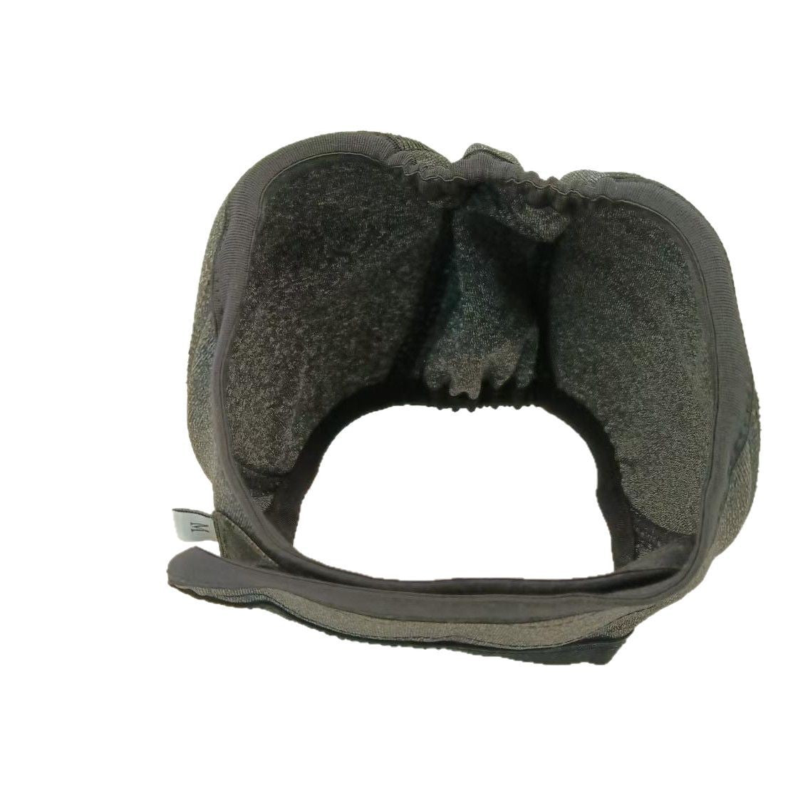 Soft knitted grey dog ear cover hood for noisy days, product image 5