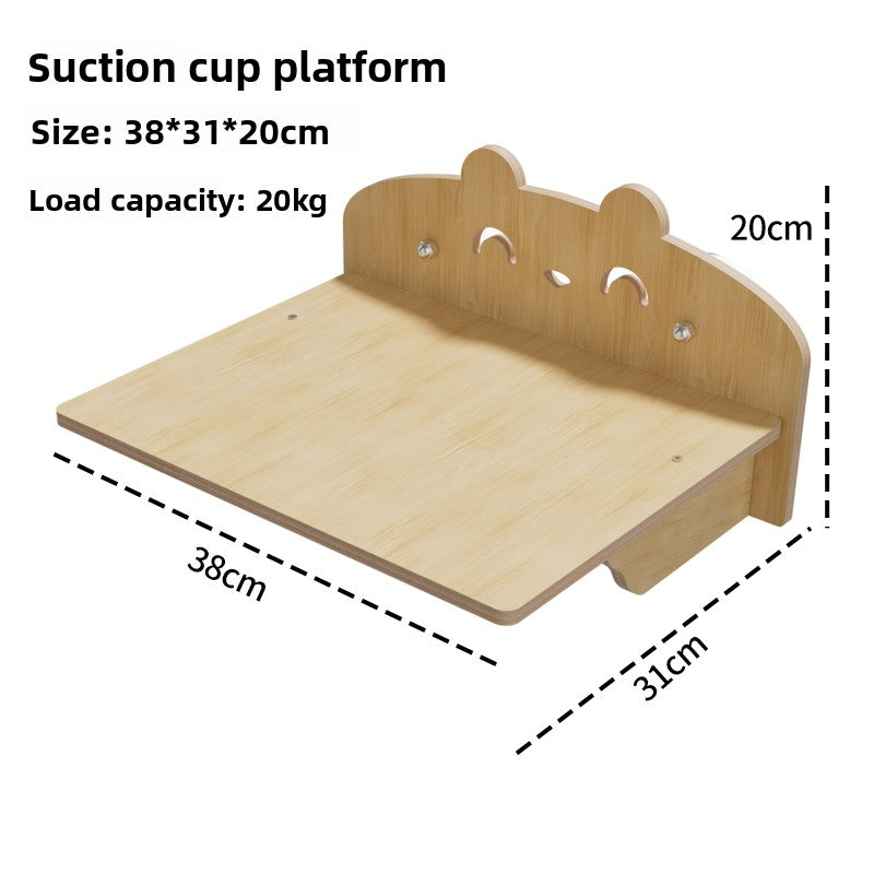 Suction cup window cat bed with clear capsule in Window Platform