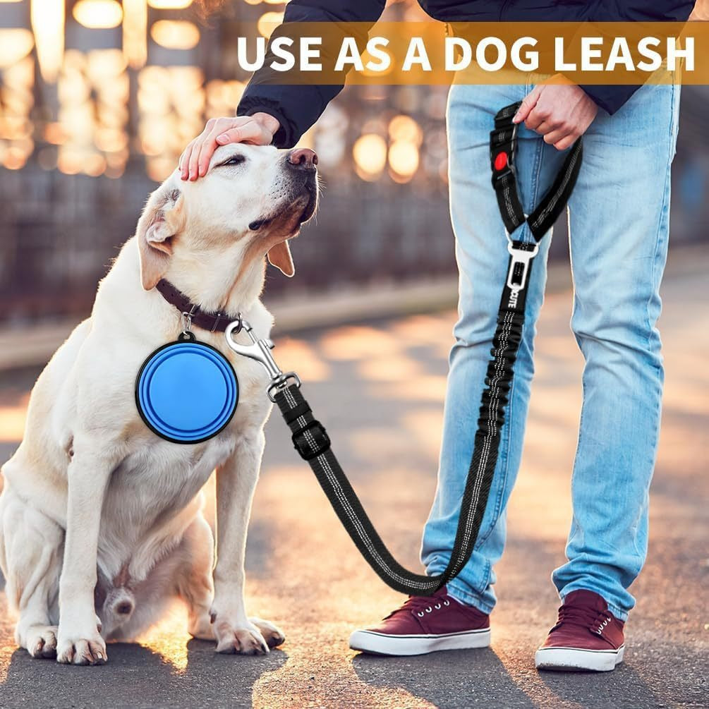 Shock-absorbing bungee lead for large dogs, available from Pet Royale UK