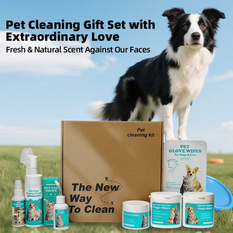 Moisturising Pet Cleaning Wipes Gift Box for Dogs and Cats