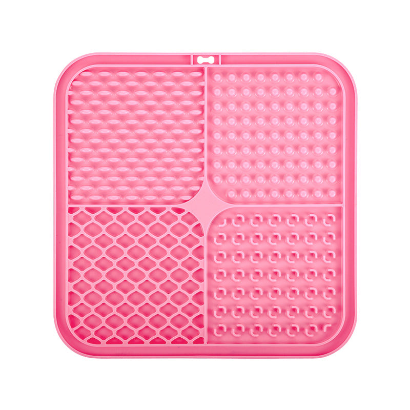 Silicone pet licking pad