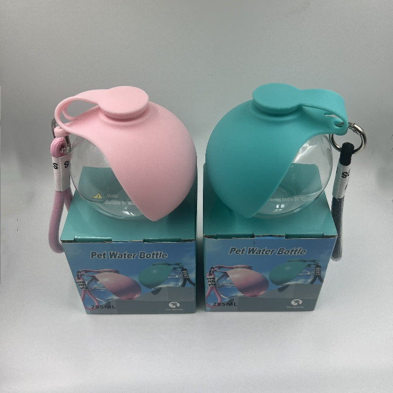 Portable Foldable Pet Water Bottle with Built-In Hook for Dogs and Cats