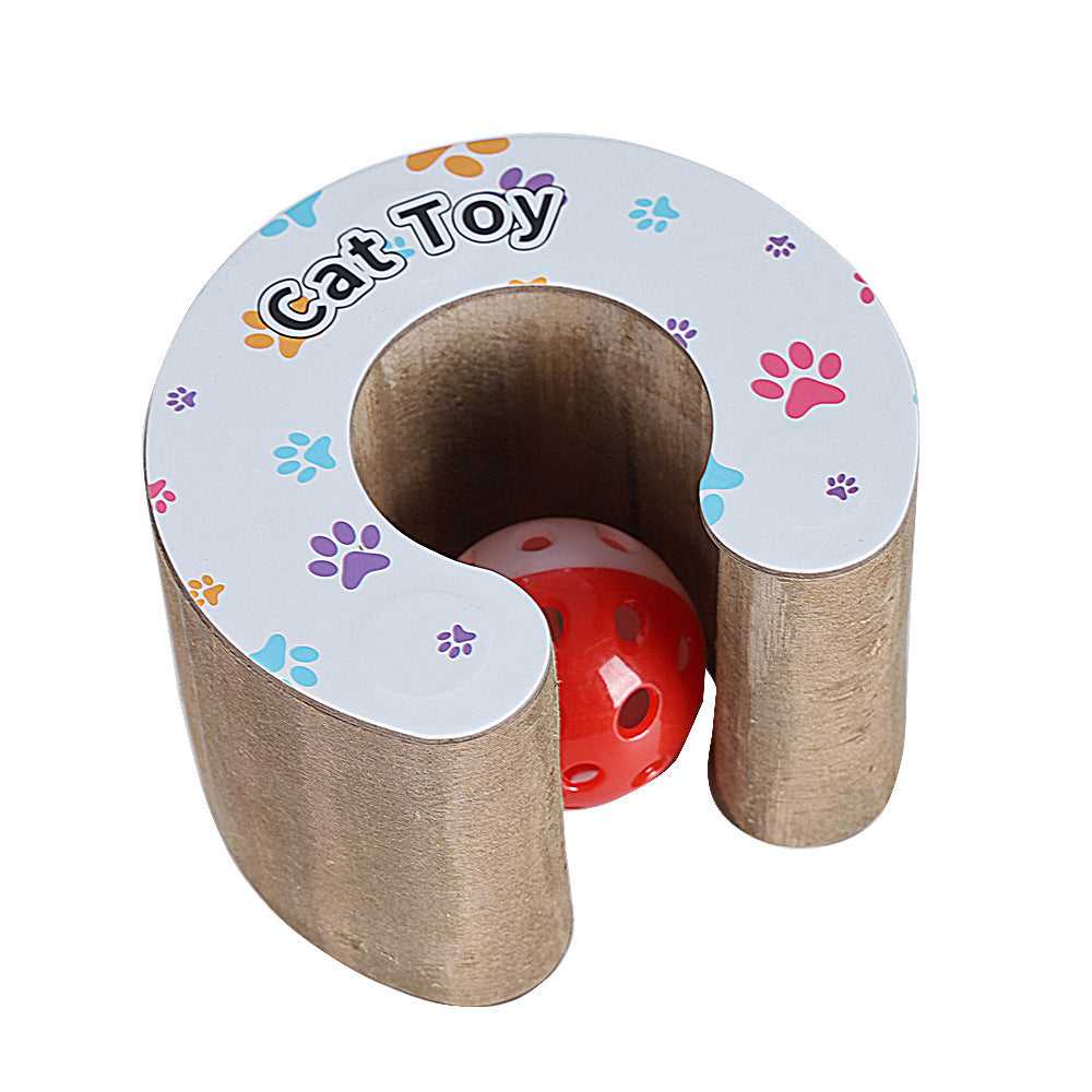 Pink foldable corrugated cardboard cat scratch board for cats, photo 8
