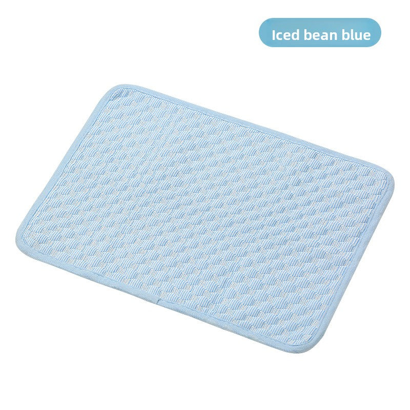 Ice silk pet cooling cushion in pink for cats and dogs, view 53