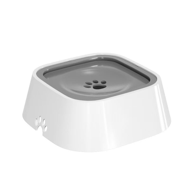 ABS Floating Pet Water Bowl That Keeps Fur Dry with Anti-Tip Base for Cats and Dogs