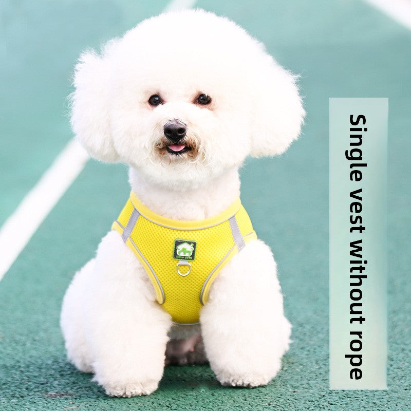 Breathable vest harness for small dogs and cats, 4 sizes available