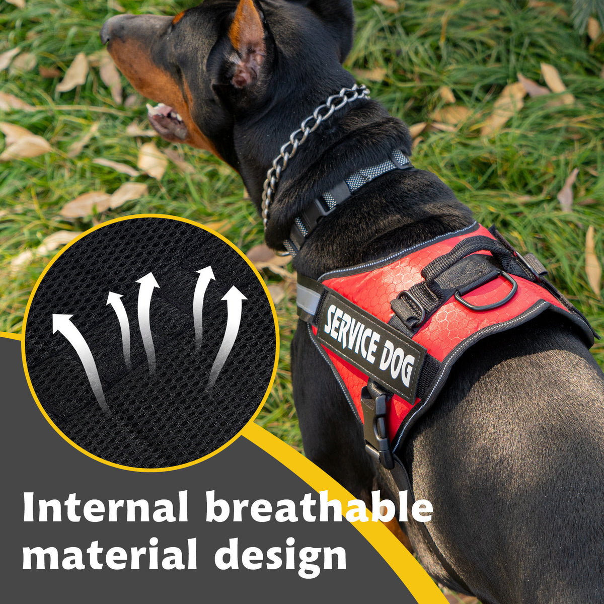 Reflective cloth vest dog harness, 6 sizes available
