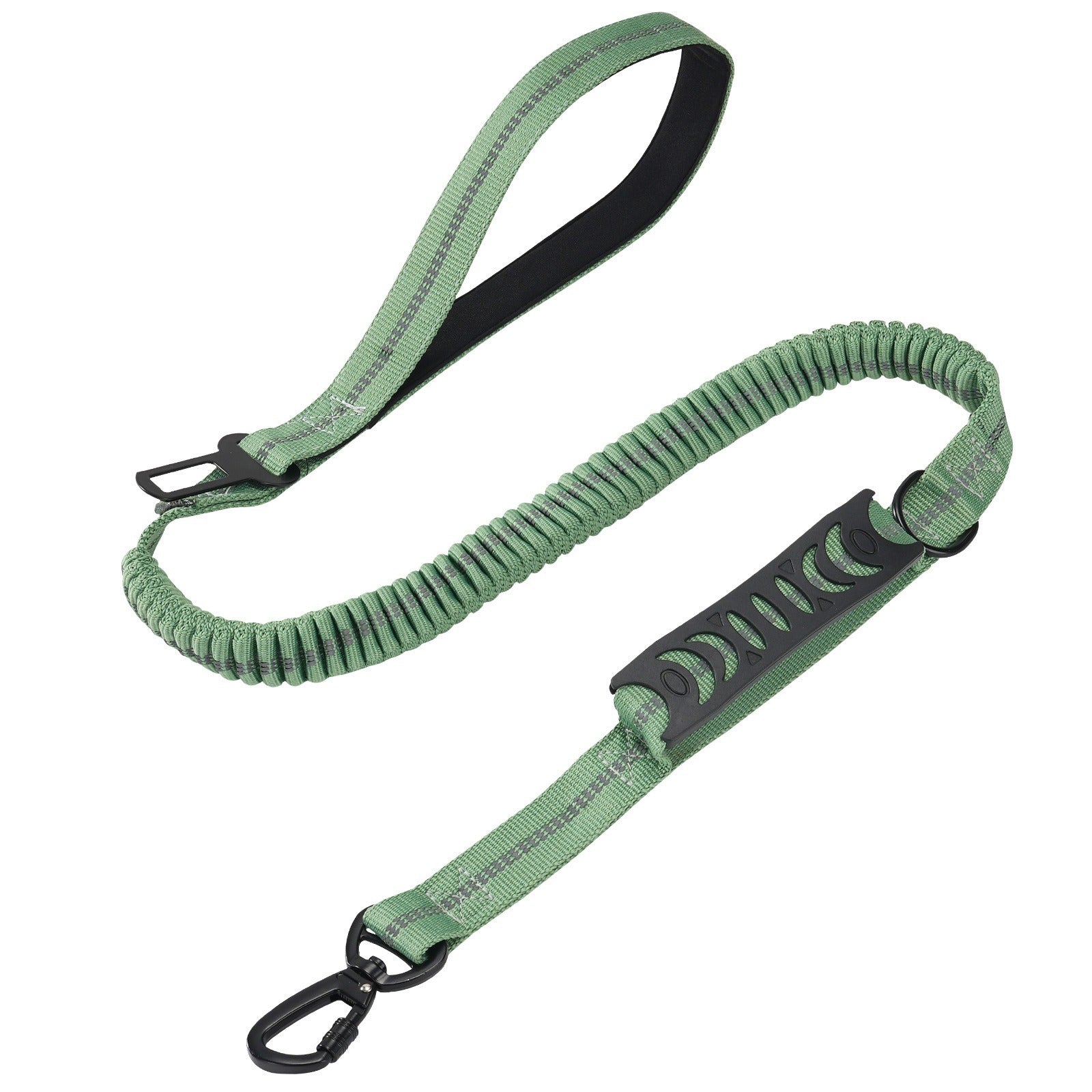 Stretchy bungee dog lead, close-up detail view from Pet Royale UK