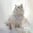 Sky blue Lolita dress for cats and small dogs in Sky Blue, side view