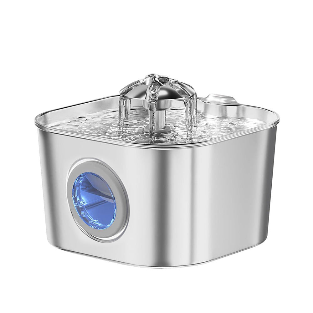 Stainless Steel Pet Water Dispenser with Filtration