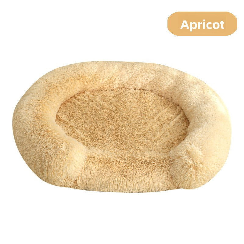 Fluffy round nest pet bed in many colours, additional product photo