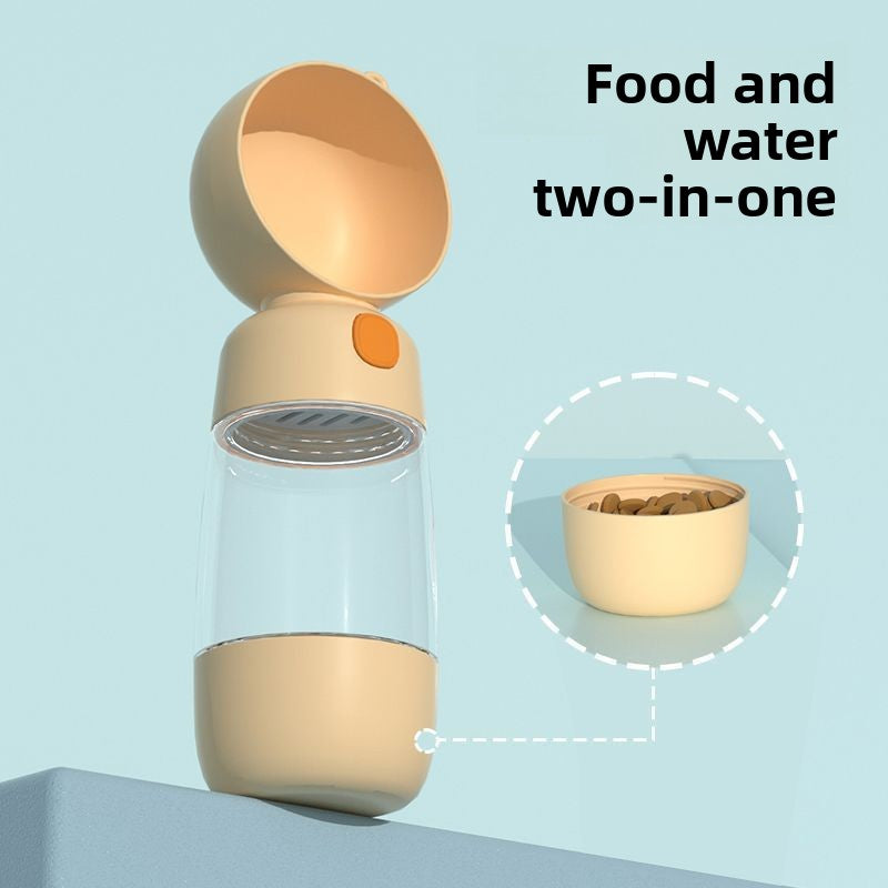 Portable Pet Dog Water Cup Food Cup Outdoor Travel Feeder Drinker