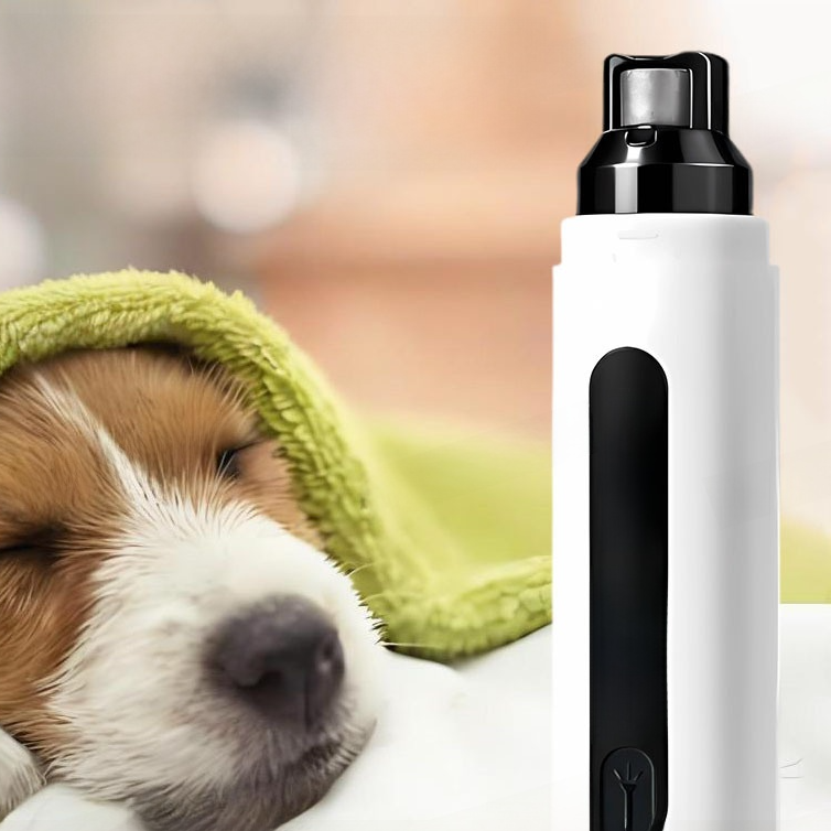Five-Speed Rechargeable Pet Nail Grinder with Digital Display