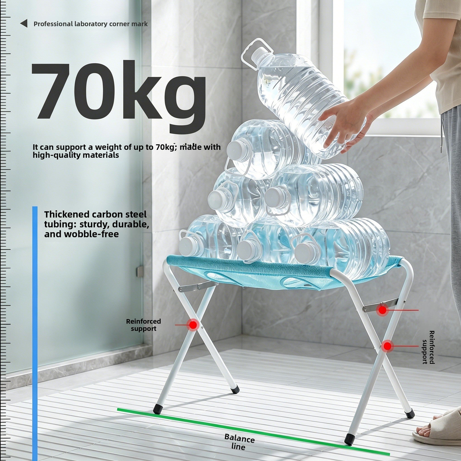 Pet grooming hammock with stand holding a small dog for nail trimming, photo 3