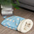Plush hooded cat sleeping bag bed with pink deer design, product image 1