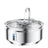 3.2L Stainless Steel Pet Water Fountain with Silent Pump and 3-Stage Filtration