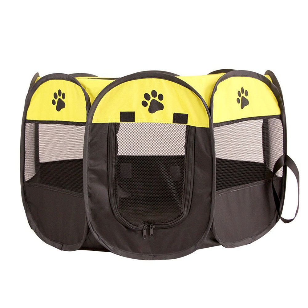 Foldable Oxford cloth pet playpen tent with mesh panels, product image 13