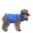 Windproof hooded dog jacket with zip front in Coffee, close-up detail