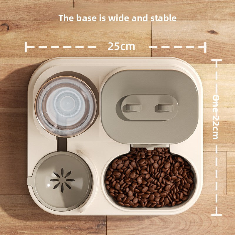 Anti-Spill Pet Feeder and Water Bowl in Durable PP Plastic for Cats and Small Dogs