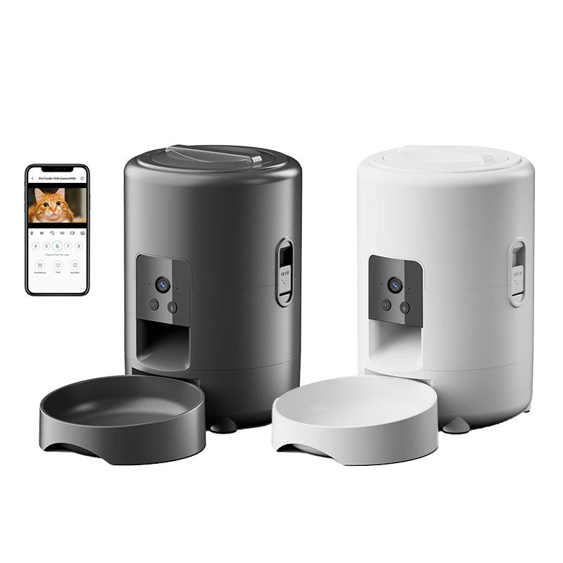 Smart 2L Automatic Pet Feeder with Wi-Fi App, Timed Feeding and Voice Recorder