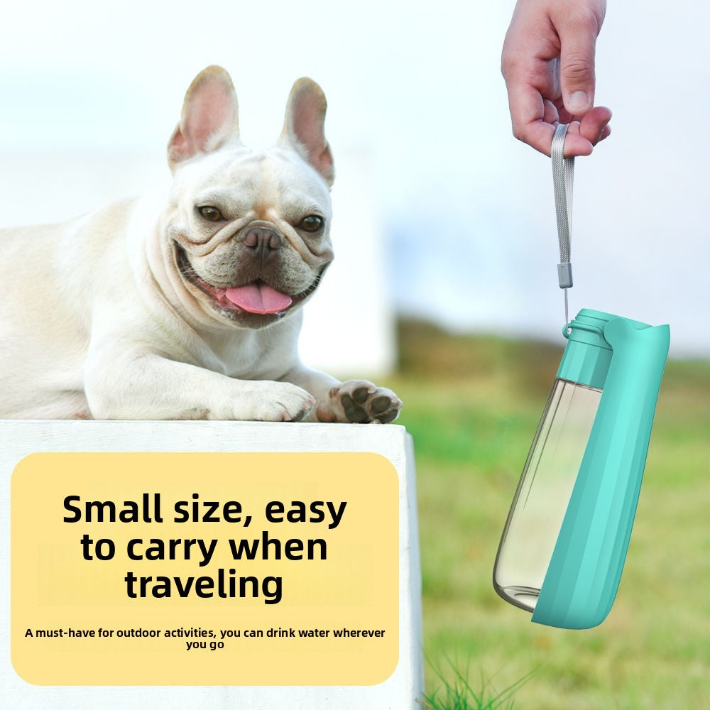 Foldable Outdoor Pet Water Cup with Leakproof Seal, 550ml and 800ml, for Walks